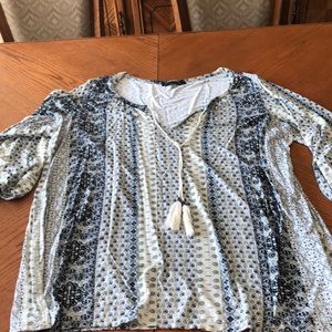 Boho beautiful too with 3/4 sleeve 3X Top